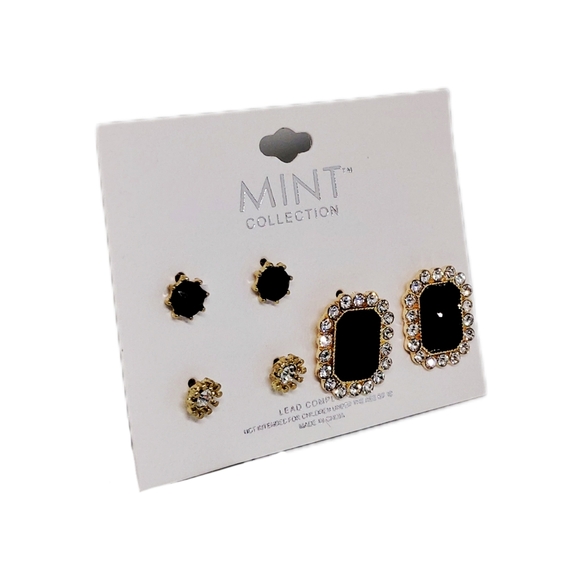 Mint Collection Pierced Earrings - 3 pairs - Picture 2 of 4